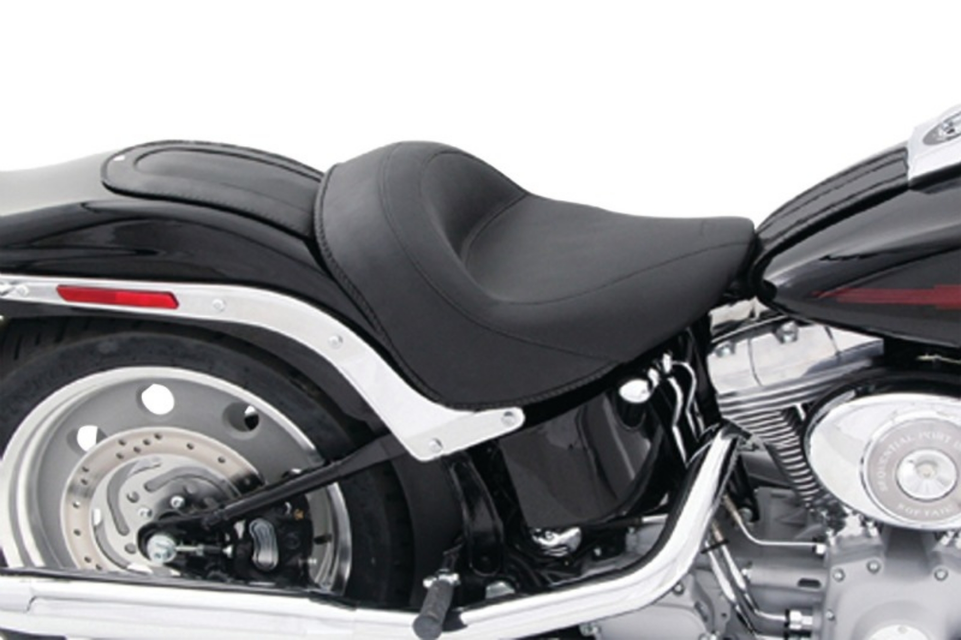 Picture of Mustang 06-10 Harley Softail FXST, 07-17 FLSTF Fender Bib - Black