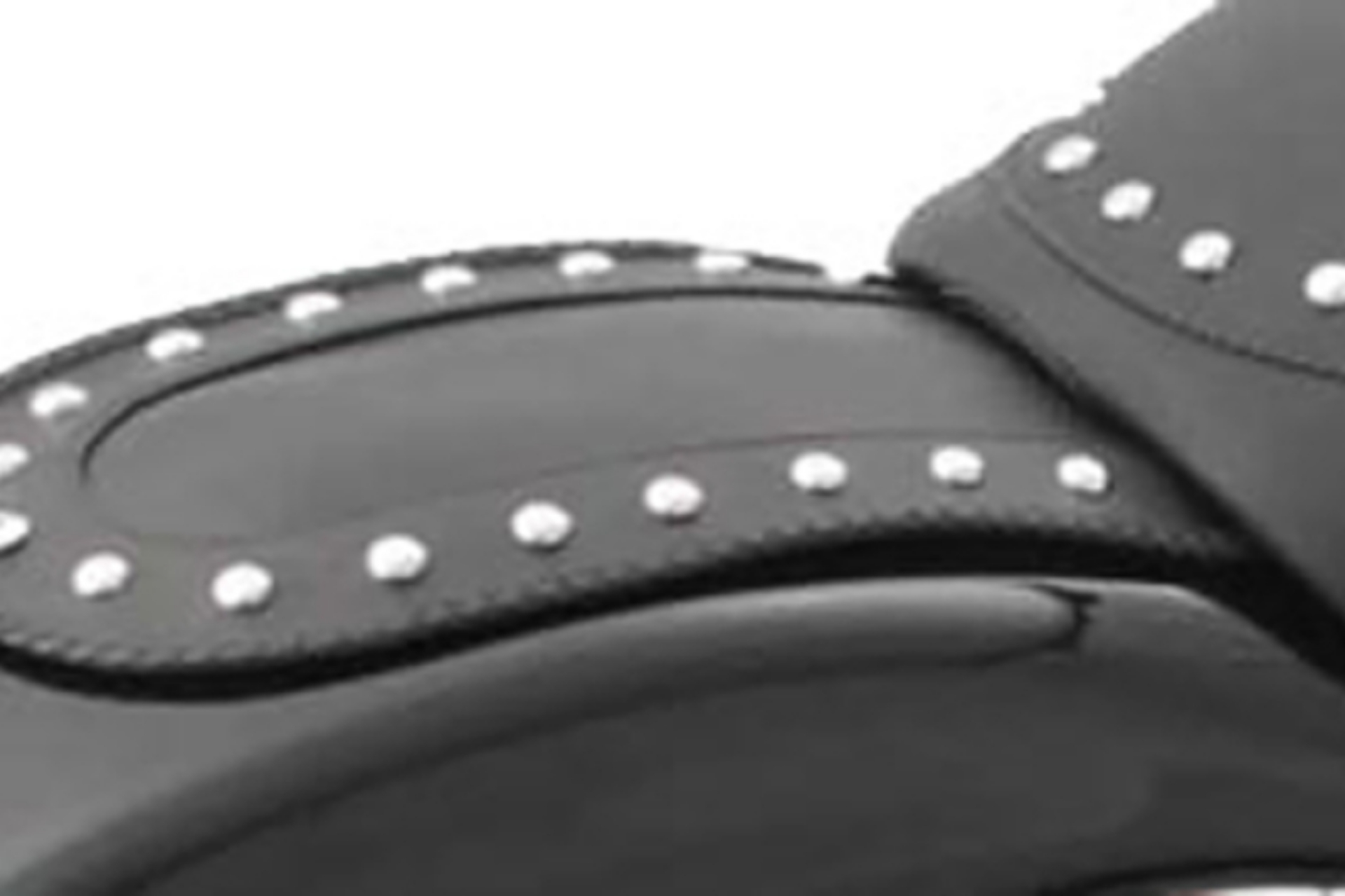Picture of Mustang 06-10 Harley Softail FXST, 07-17 FLSTF Fender Bib w-Studs - Black
