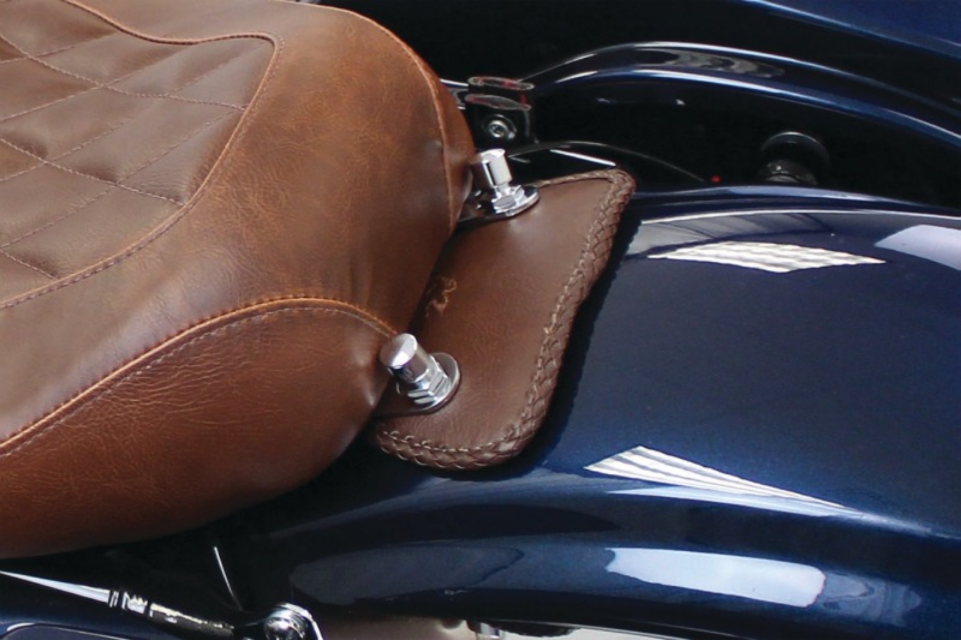 Picture of Mustang 97-21 FL Touring Mini Fender Bib - Brown