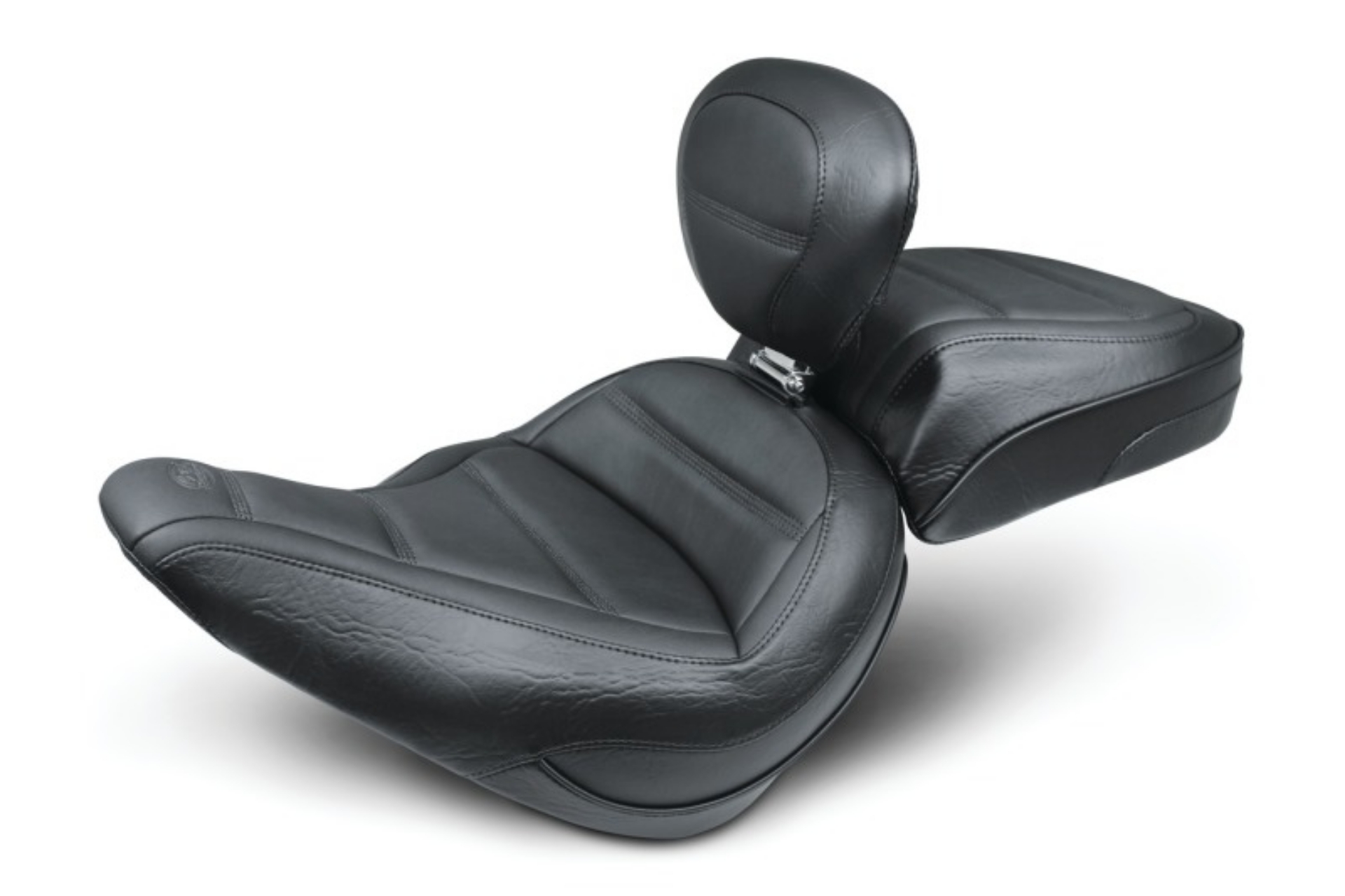 Picture of Mustang 18-21 Harley Softail Slim Standard Touring Recessed Passenger Seat - Black