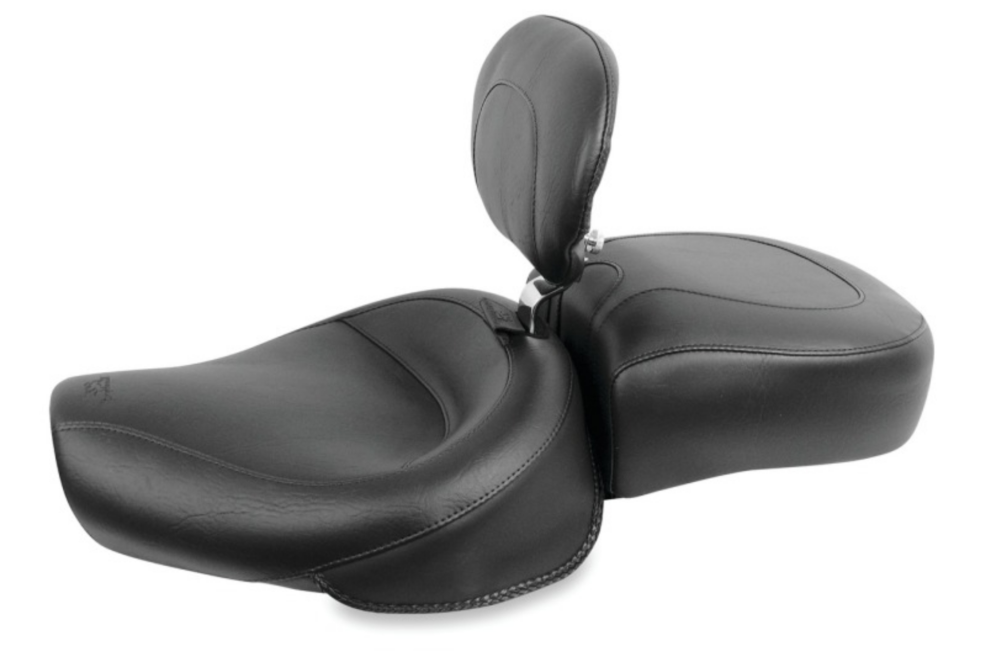 Picture of Mustang 82-03 Harley Sportster Wide Touring Recessed Passenger Seat - Black
