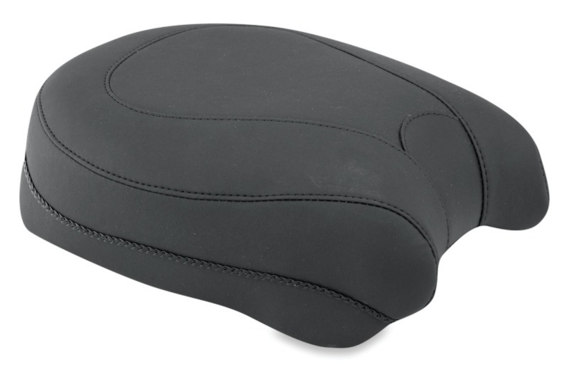 Picture of Mustang 00-07 Harley Softail Deuce Sport Touring Recessed Passenger Seat - Black