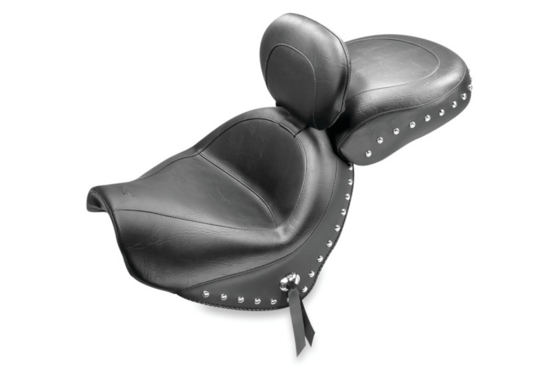 Picture of Mustang 05-08 Suzuki Blvd C50,05-08 Blvd C50T,01-04 VL800 Volusia Std Touring 2PC Seat w-Studs-Black