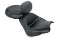 Picture of Mustang 02-08 Honda VTX1800 Retro, S, T Wide Touring 2PC Seat w- Driver Backrest - Black