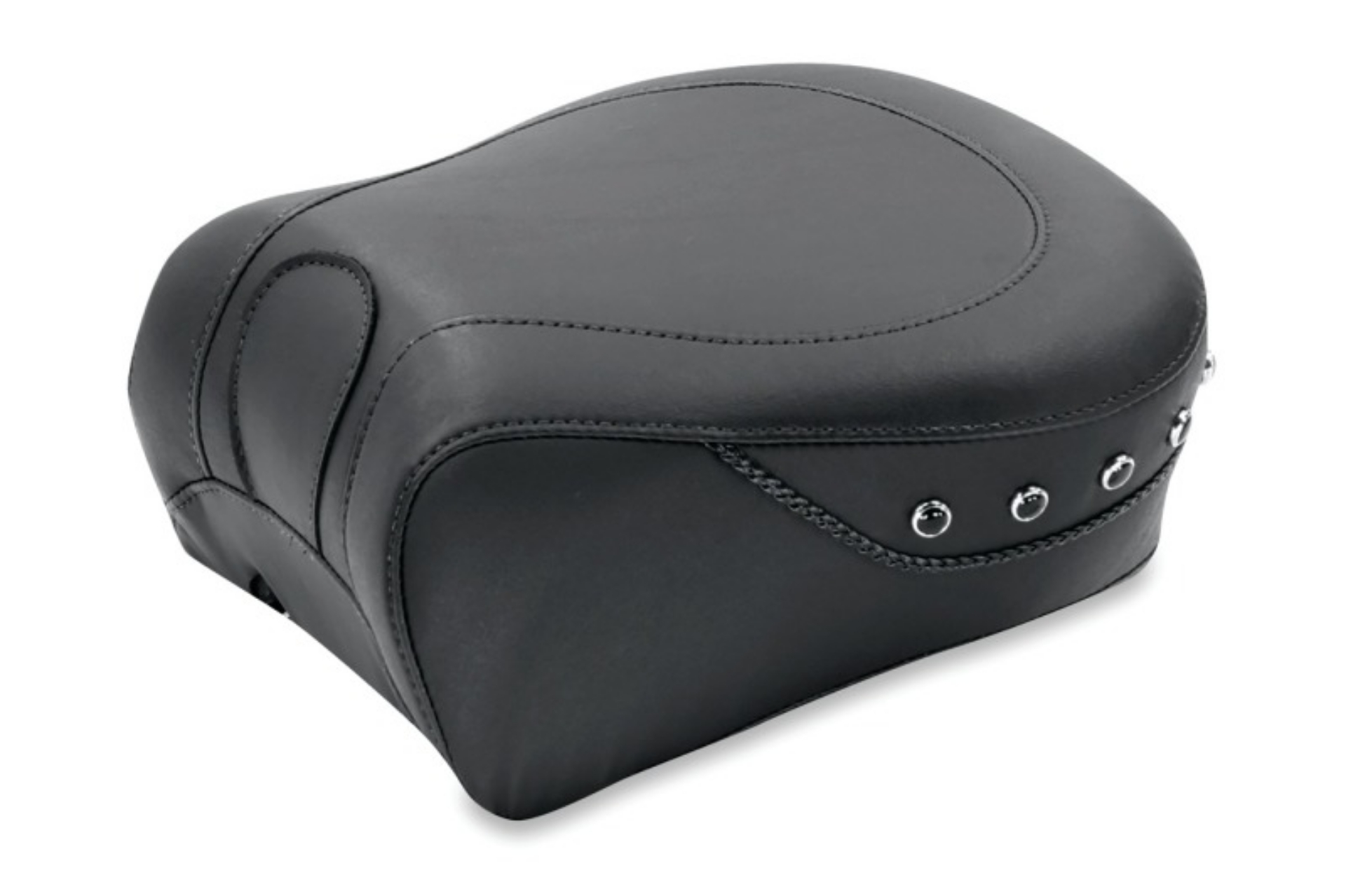 Picture of Mustang 97-07 Harley Rd King,06-07 Str Glide,00-01 Eagle Touring Passenger Seat w-Blk Pearls - Black