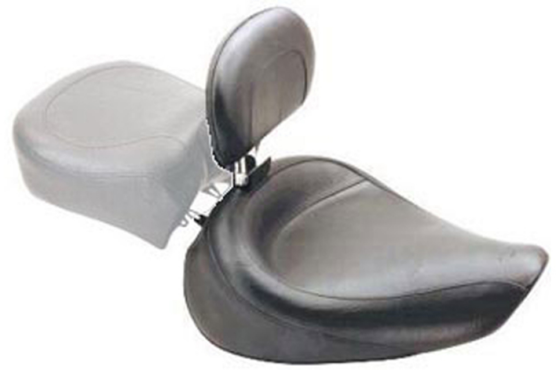 Picture of Mustang 06-17 Harley Dyna Wide Touring Solo Seat w- Driver Backrest - Black