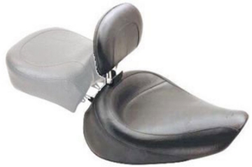 Picture of Mustang 06-17 Harley Dyna Wide Touring Solo Seat w- Driver Backrest - Black
