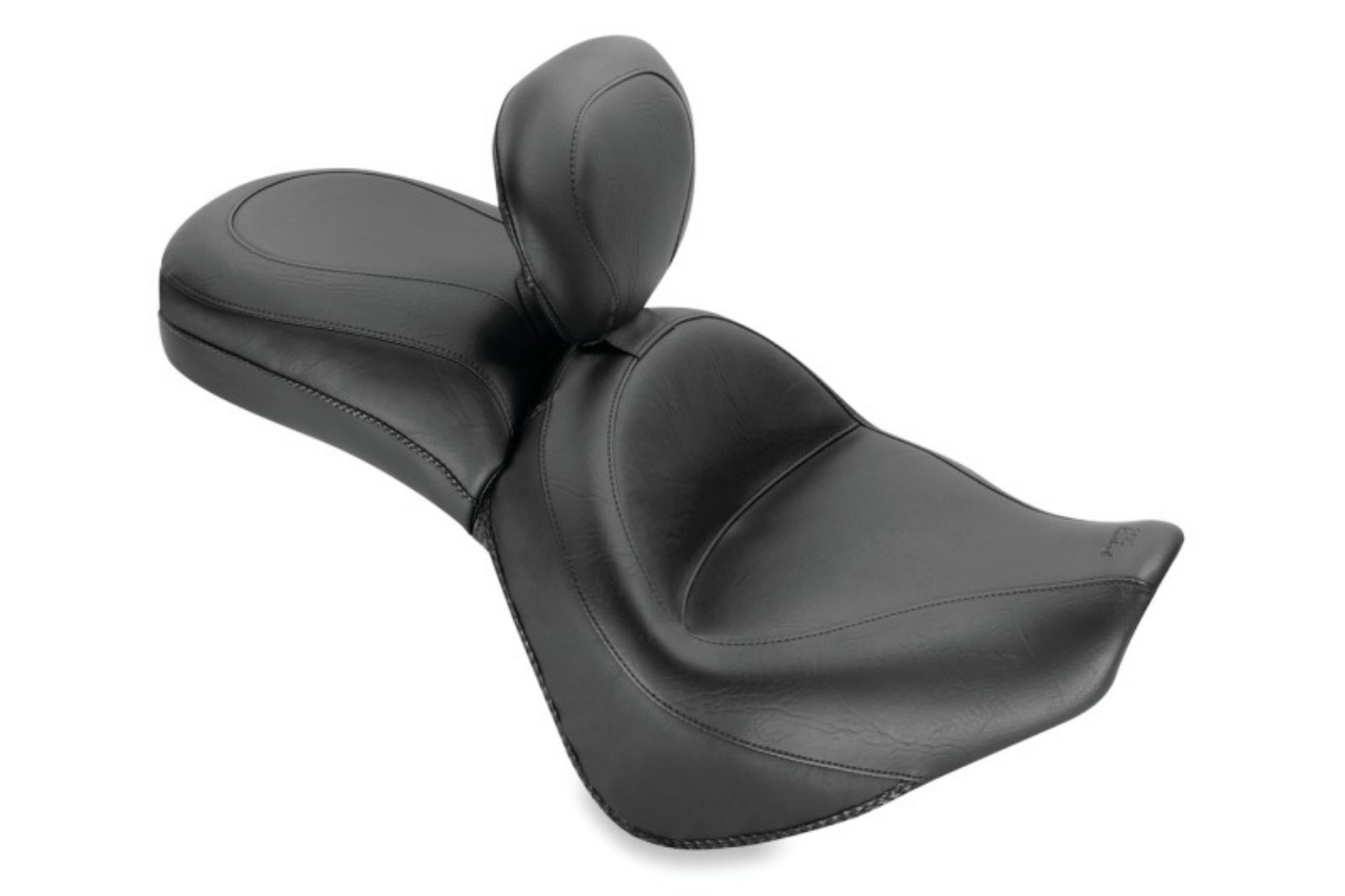 Picture of Mustang 06-21 Kawasaki Vulcan 900 Classic, Custom Touring 1PC Seat w-Driver Backrest - Black