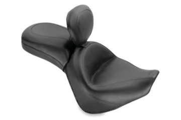 Picture of Mustang 06-21 Kawasaki Vulcan 900 Classic, Custom Touring 1PC Seat w-Driver Backrest - Black