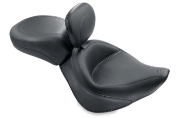 Picture of Mustang 00-15 Harley Softail Standard Rear Tire Wide Touring Recessed Passenger Seat - Black