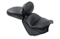 Picture of Mustang 05-11 Suzuki Boulevard M50 Standard Touring 2PC Seat w-Driver Backrest - Black