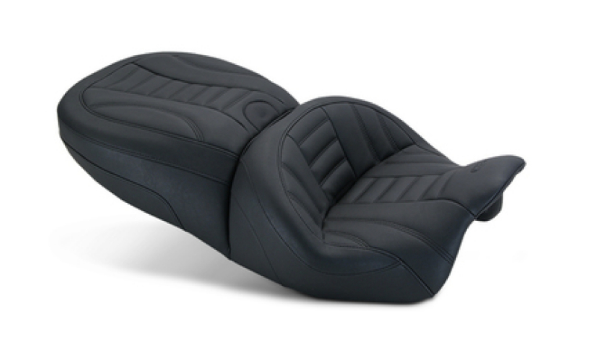 Picture of Mustang 15-21 Harley Freewheeler Standard Touring Forward Deluxe 1PC Seat - Black