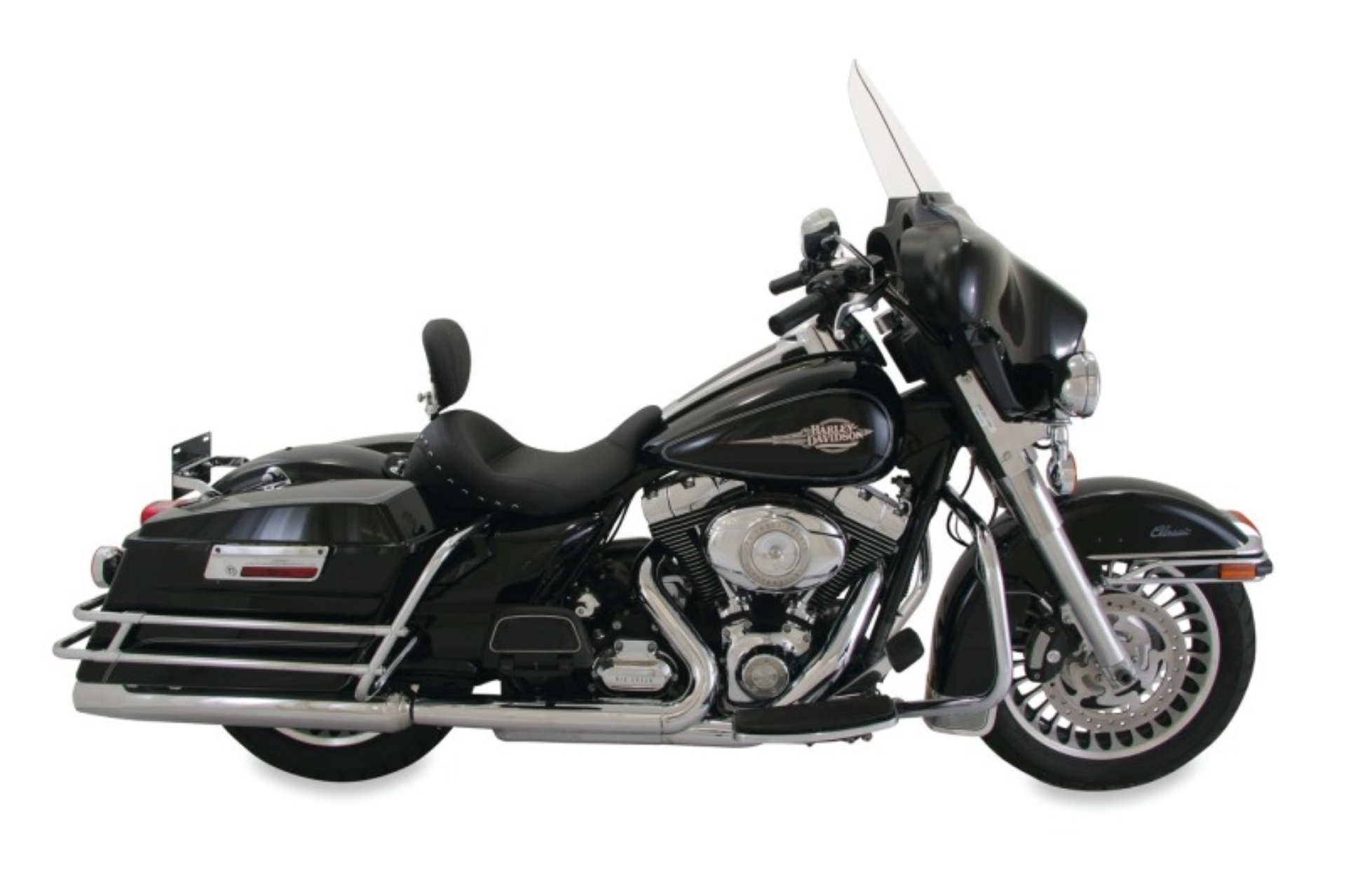 Picture of Mustang 08-21 Harley Electra Glide Std,Rd Glide,Rd King,Str Glide Std Touring Solo Seat Studs- Blac