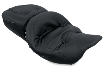 Picture of Mustang 08-21 Harley Electra Glide,Rd Glide, Rd King, Str Glide Touring 1PC Seat Regal - Black