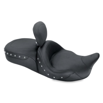 Picture of Mustang 08-21 Harley Electra Glide,Rd Glide,Rd King,Str Glide Touring Heated 1PC Seat Studs-Black