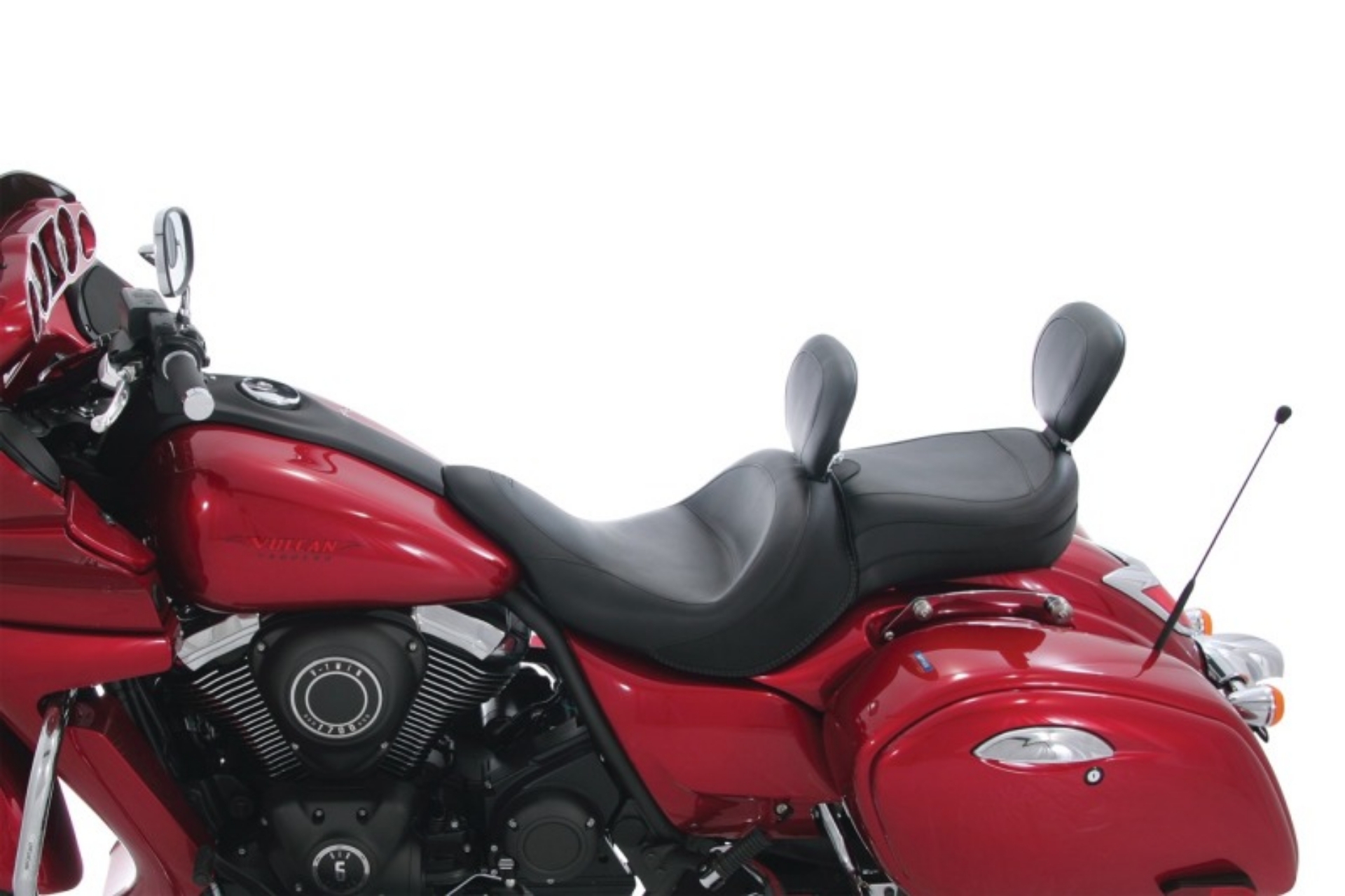 Picture of Mustang 11-19 Kawasaki Vulcan 1700, Vaquero Passenger Backrest - Black