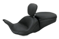 Picture of Mustang 08-21 Harley Electra Glide, Rd Glide, Rd King, Str Glide Lowdown 1PC Seat w-DBR - Black