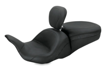 Picture of Mustang 08-21 Harley Electra Glide, Rd Glide, Rd King, Str Glide Lowdown 1PC Seat w-DBR - Black