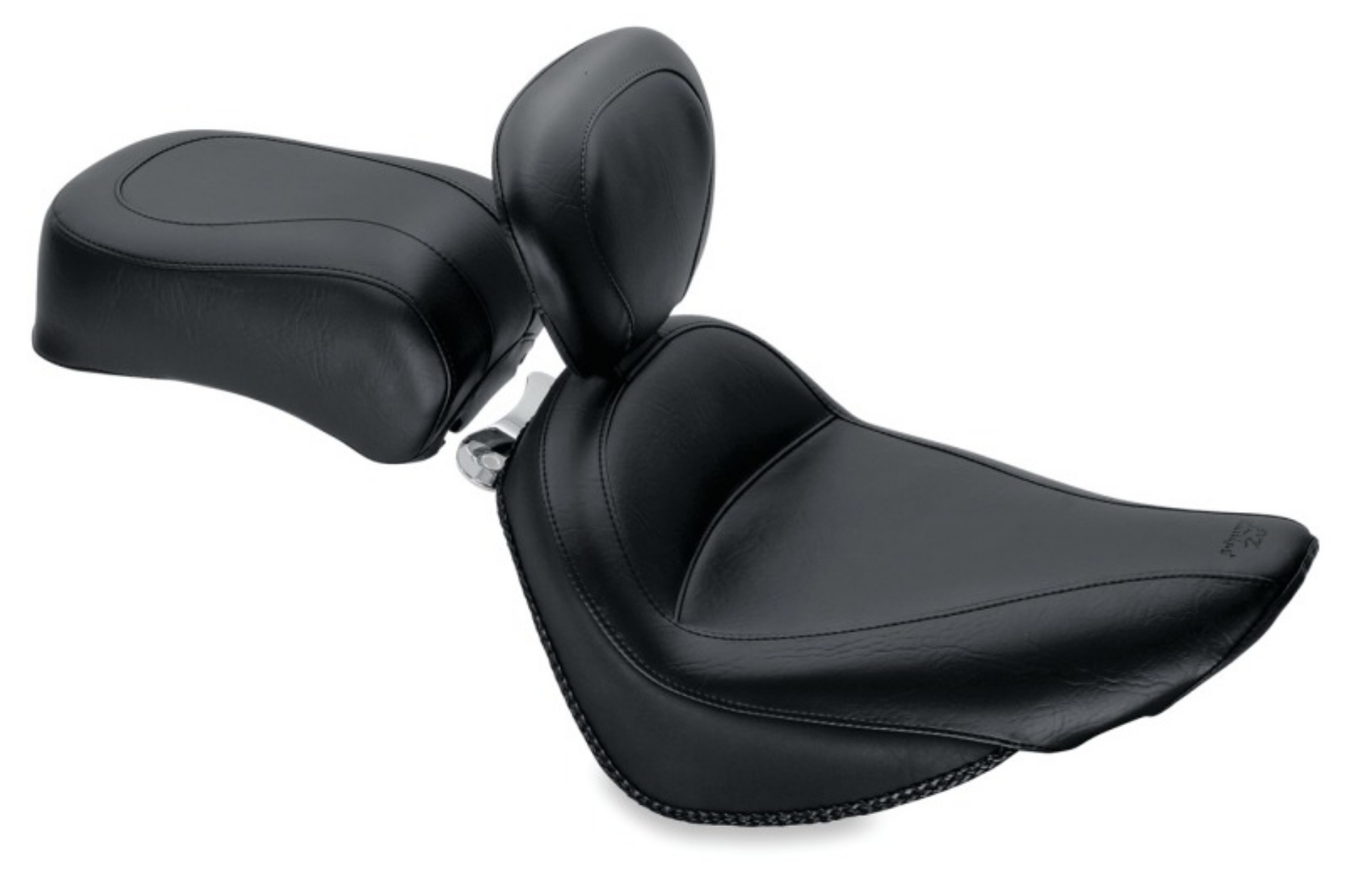 Picture of Mustang 00-15 Harley Softail Std Rear Tire Std Touring, Wide Touring Recessed Passenger Seat - Black