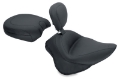 Picture of Mustang 11-13 Harley Blackline,12-17 Slim-Slim S Wide Touring Solo Seat w-Driver Backrest - Black