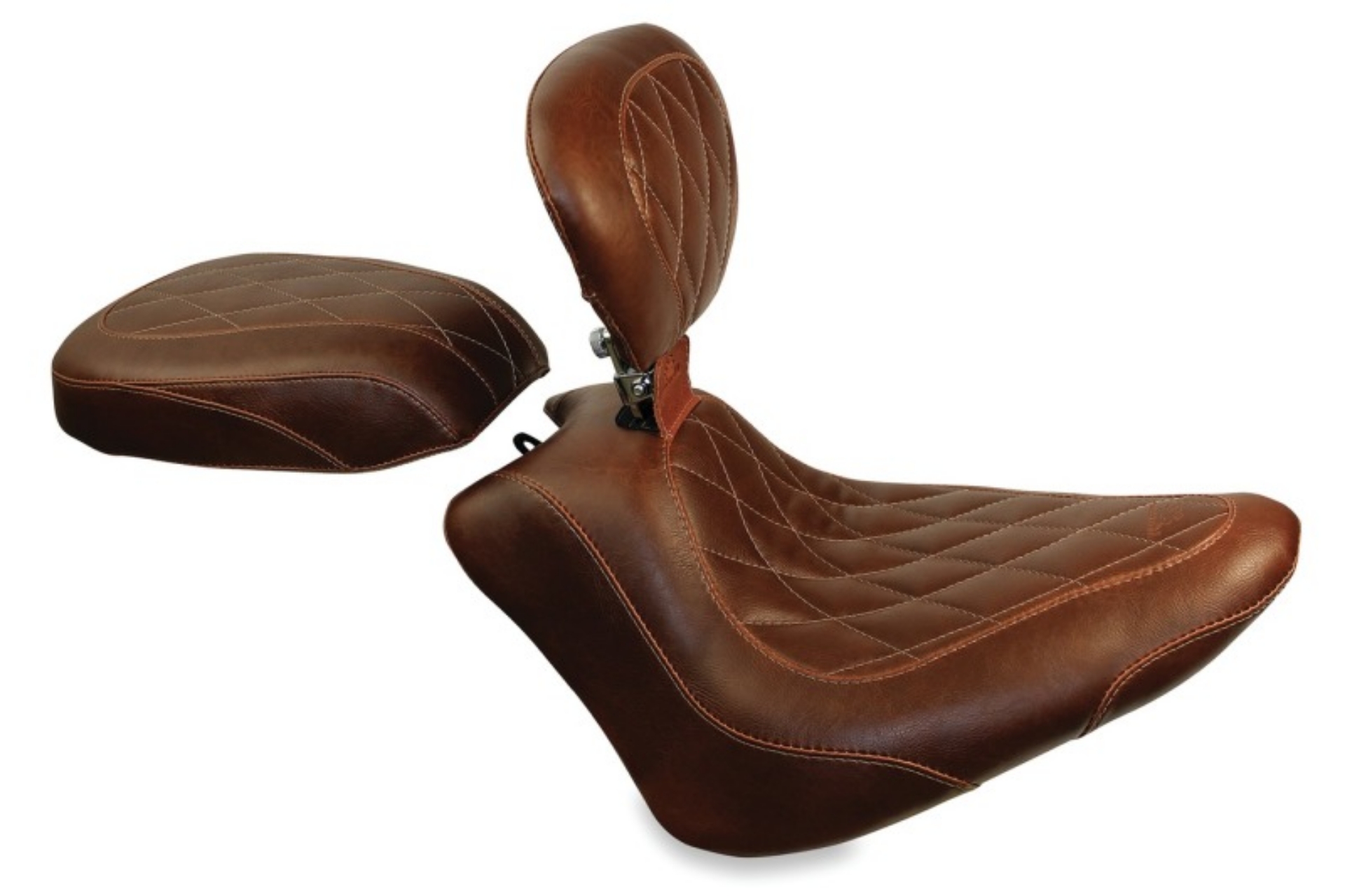 Picture of Mustang 11-13 Harley Blackline,12-17 Slim-Slim S Wide Tripper Solo Seat - Distessed Brown