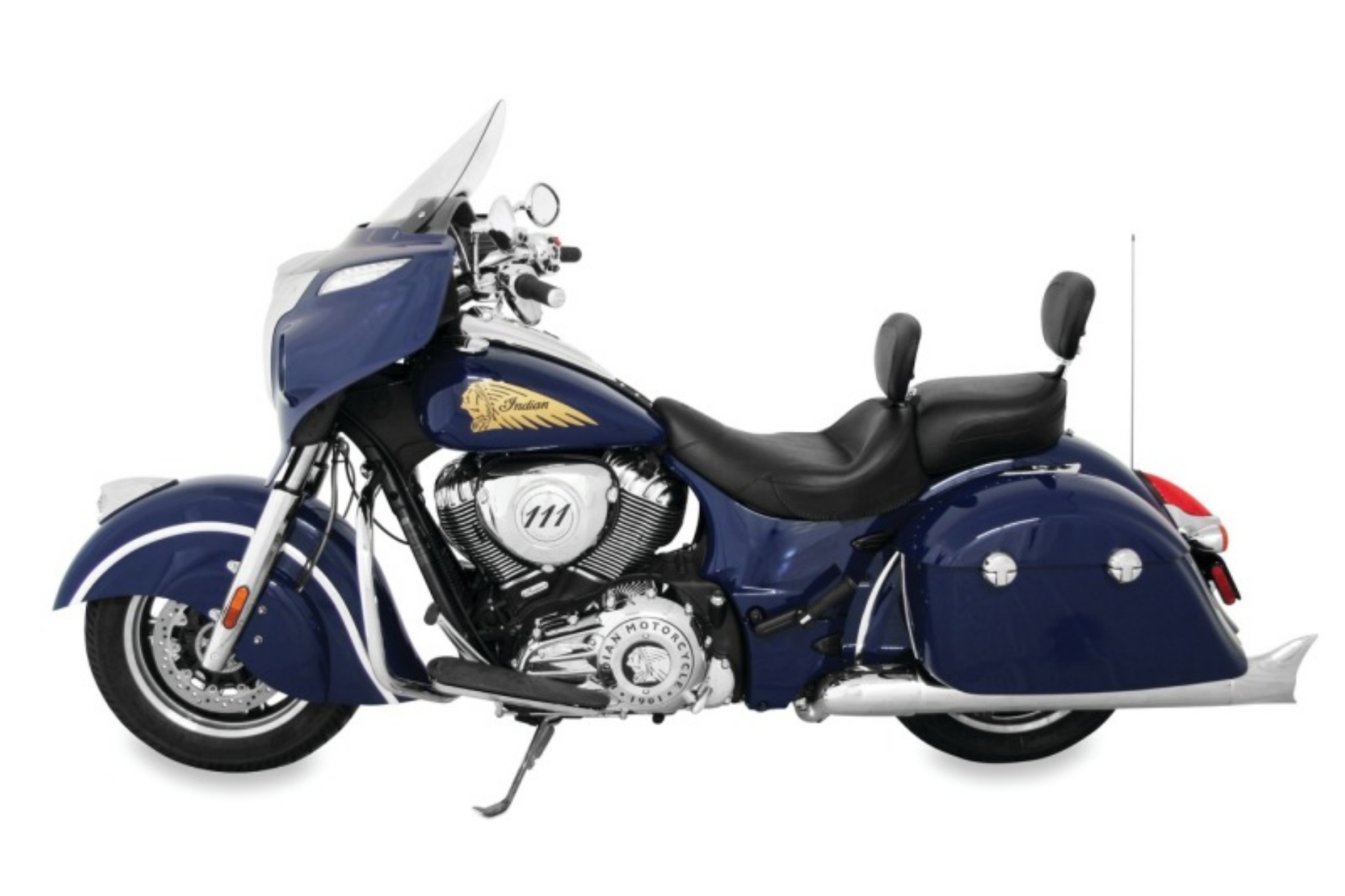Picture of Mustang 14-21 Indian Chieftain,Chief Cl,Dark Horse,Rdmaster,Vint Touring Recessed Pass Seat - Black