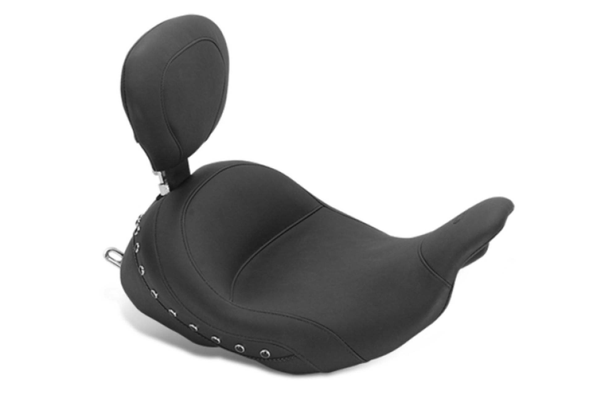 Picture of Mustang 08-21 Honda Electra Glide Std,Rd Glide,Rd King,Str Glide Lowdow Solo Seat Pearls - Black