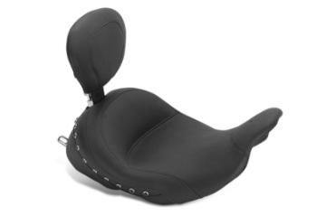 Picture of Mustang 08-21 Honda Electra Glide Std,Rd Glide,Rd King,Str Glide Lowdow Solo Seat Pearls - Black