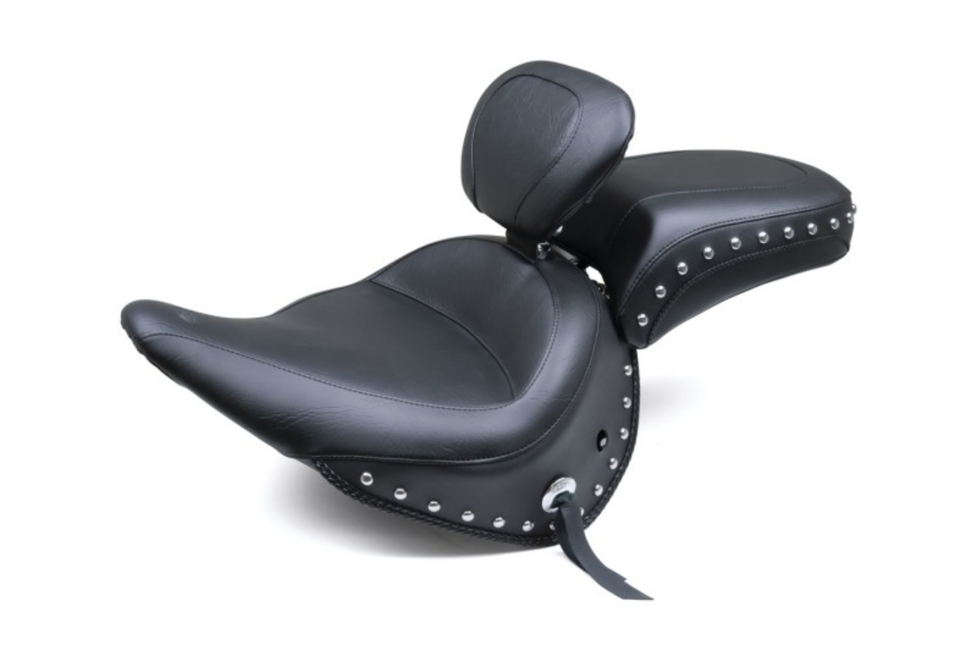 Picture of Mustang 05-17 Harley Deluxew- Standard Rack Wide Touring Solo Seat w-DBR Studs - Black