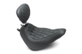 Picture of Mustang 18-21 Harley Heritage Classic, Deluxe Wide Tripper Solo Seat w-Driver Backrest - Black