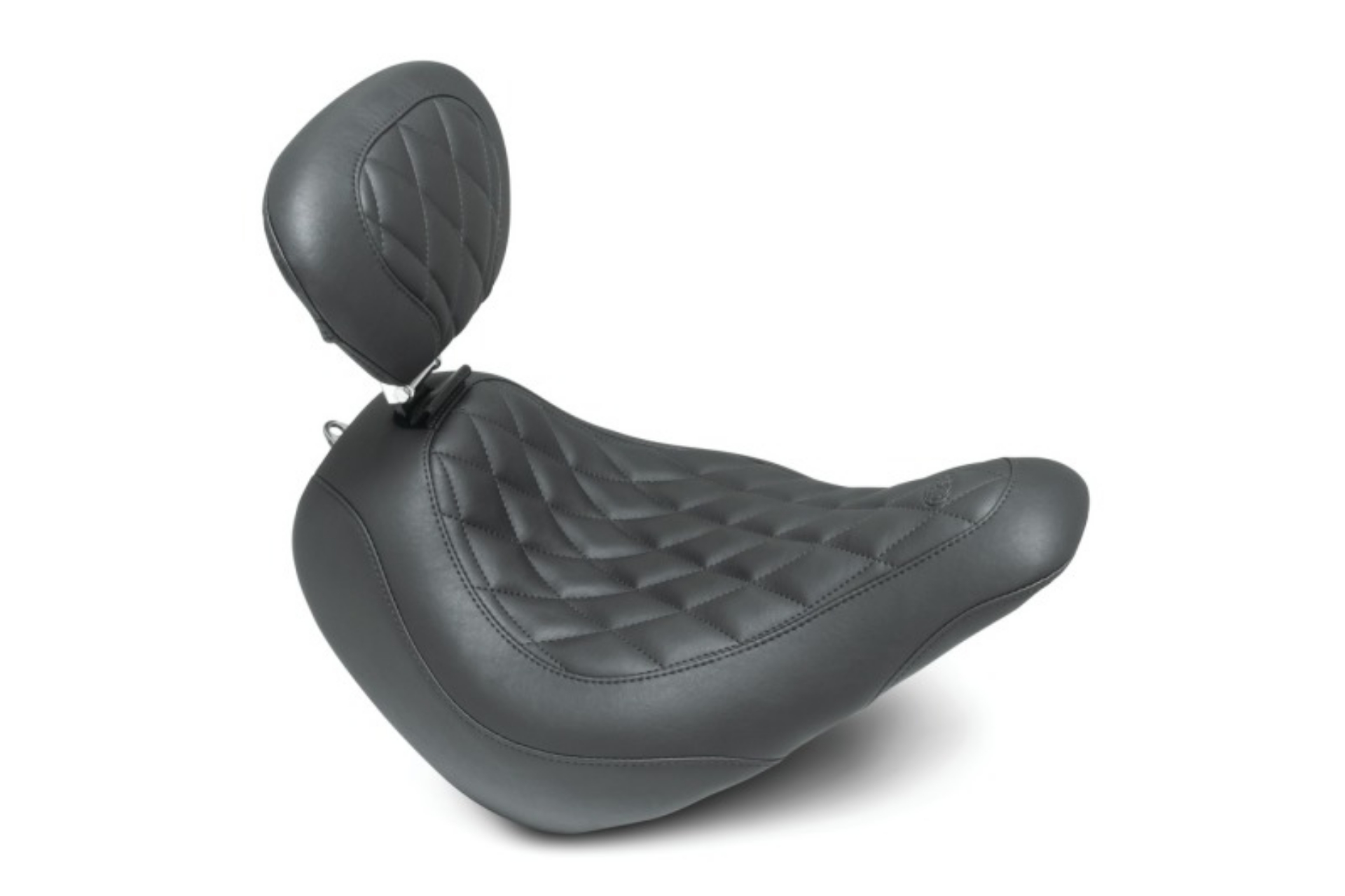 Picture of Mustang 18-21 Harley Low Rider, Sport Glide Wide Tripper Solo Seat w-DBR Diamond Stitch - Black