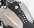 Picture of Mustang 08-13 Harley FLSTB,09-15 FLSTBC Softail Tank Bib w-Studs - Black
