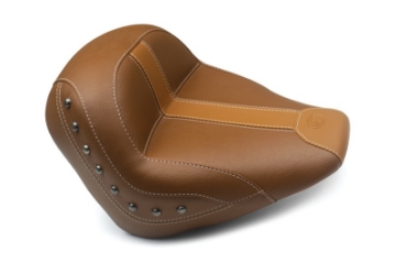 Picture of Mustang 15-21 Indian Scout Standard Touring Solo Seat w-Studs - Brown