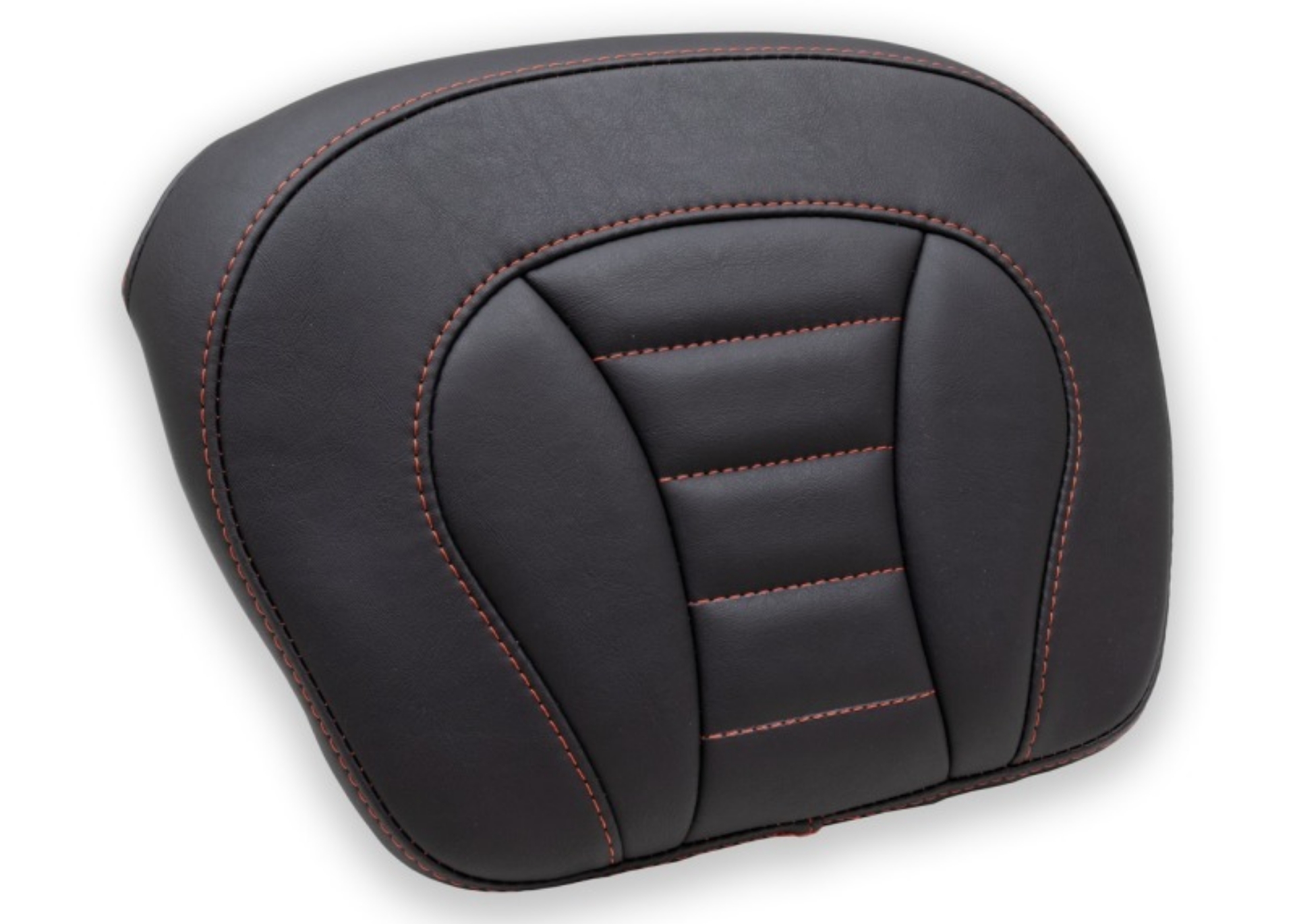 Picture of Mustang 08-21 Harley FL Touring Accessories Tour-Pak Pad w-Red Stitch - Black