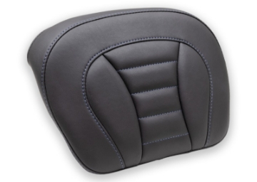 Picture of Mustang 08-21 Harley Electra Glide,Rd Glide,Rd King,Str Glide Tour-Pak Pad w- Blue Stitch - Black