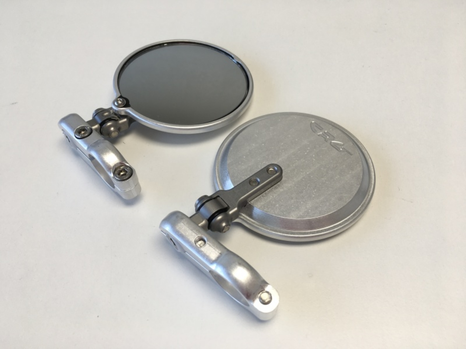 Picture of CRG Hindsight Folding 3 in- Round Bar-End Mirror Left - Silver