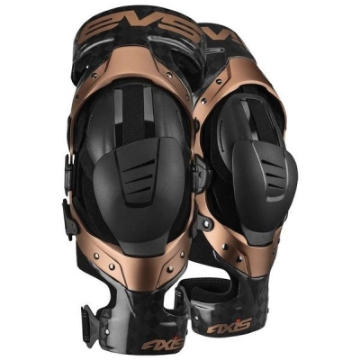 Picture of EVS Axis Pro Knee Brace Black-Copper Pair - Medium