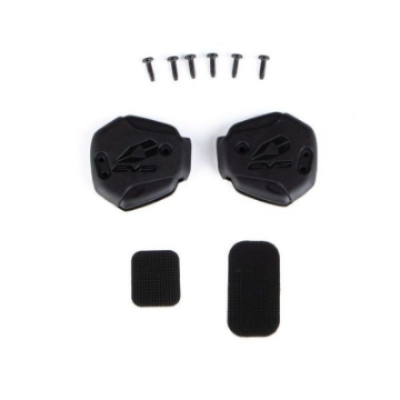 Picture of EVS Axis Hinge Cover Kit 2 - Inside and Outside Black - One Size