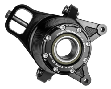 Picture of Performance Machine UTV Rear Bearing Carrier Set - Black Ano