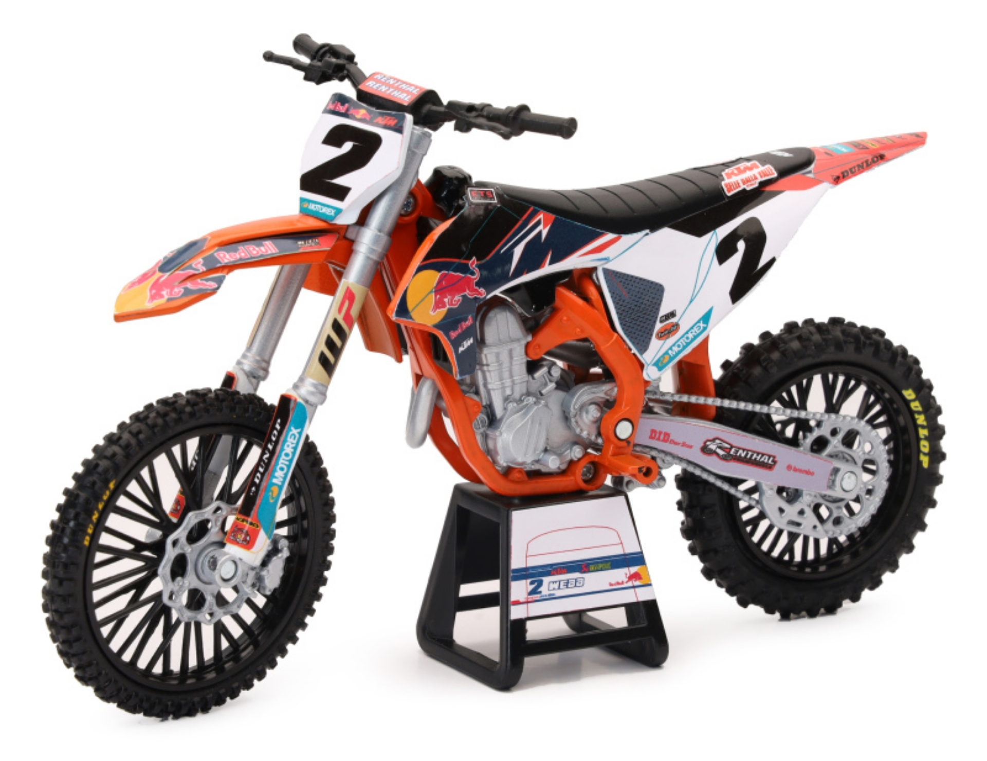 Picture of New Ray Toys KTM Red Bull 450SX-F Cooper Webb #2- Scale 1:12