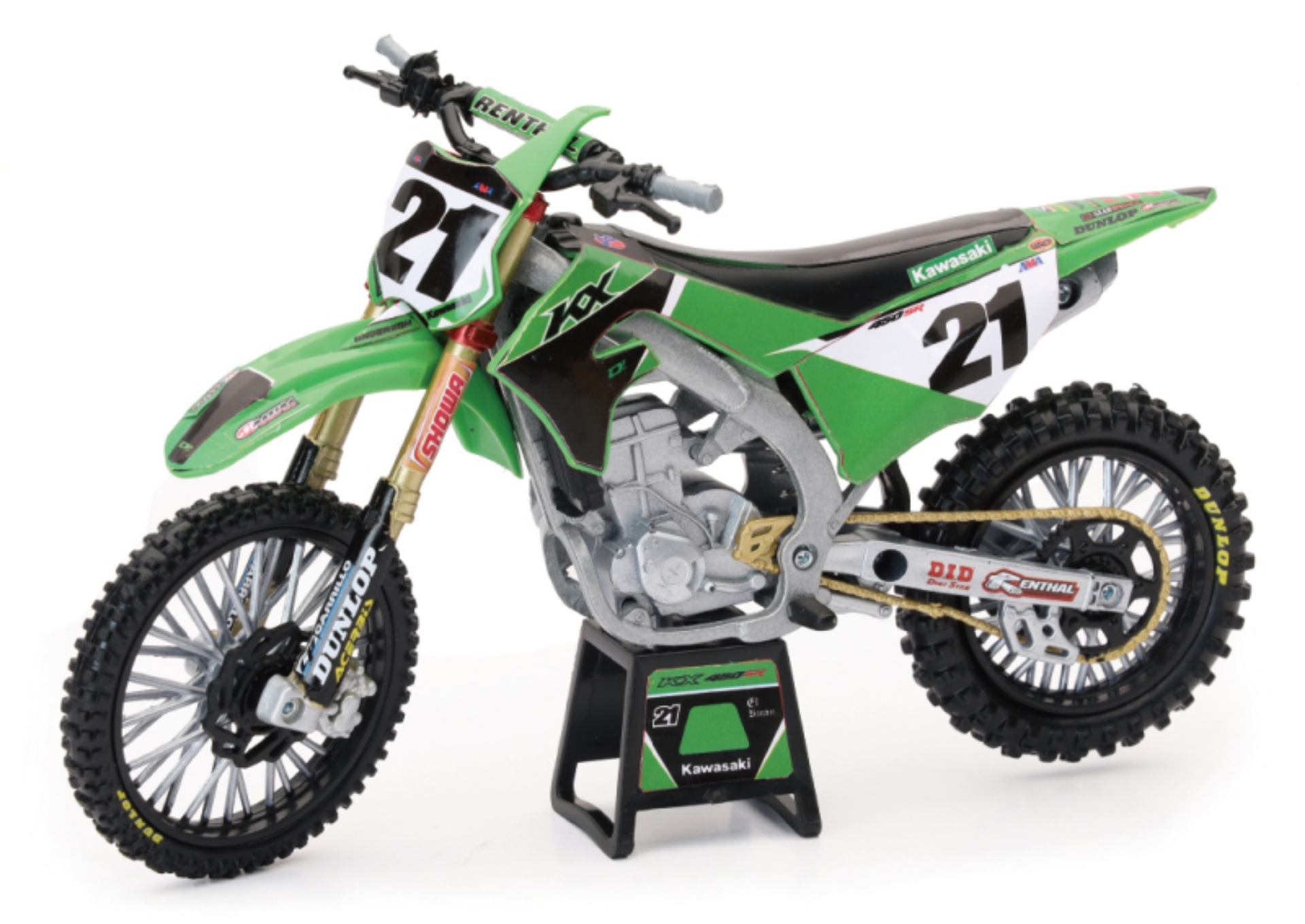 Picture of New Ray Toys Kawasaki KX450F Factory Team Jason Anderson- Scale - 1:12