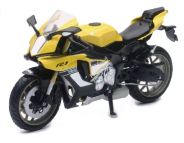 Picture of New Ray Toys Yamaha YZF-R1 Street Bike Yellow- 1:12