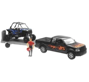Picture of New Ray Toys Pickup with Polaris RZR XP1000 and Figurine Set- Scale - 1:18