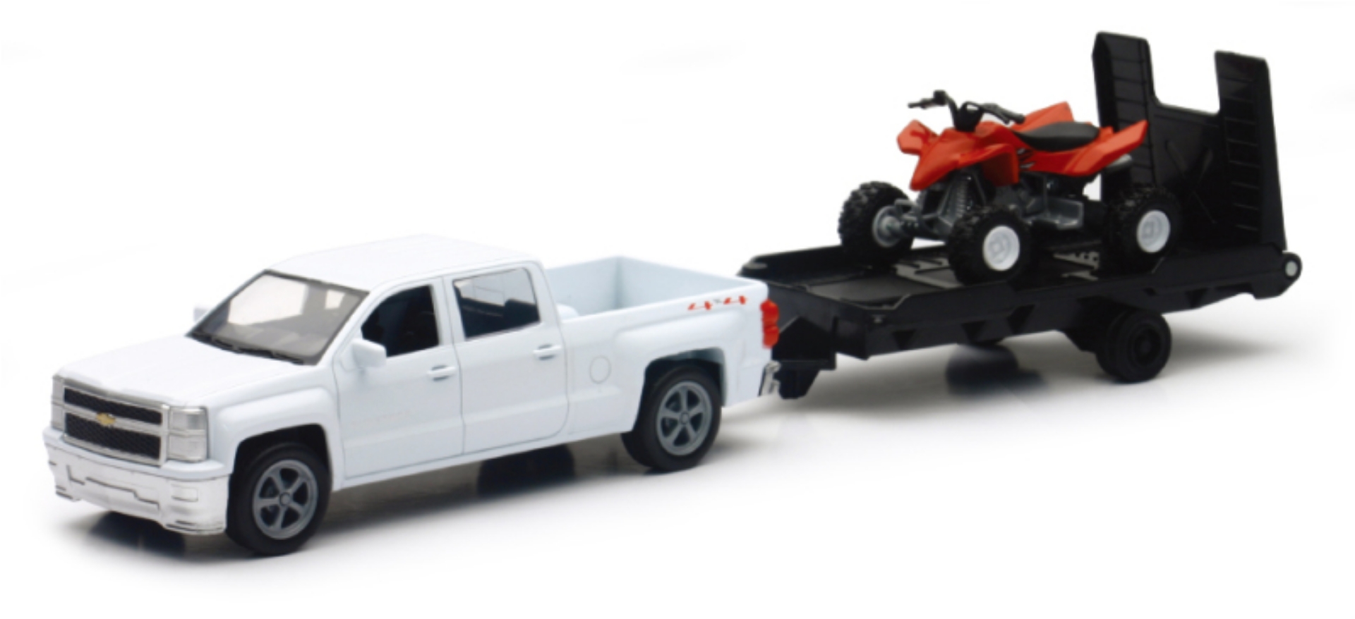 Picture of New Ray Toys Chevy Silverado Pickup with ATV- Scale - 1:43