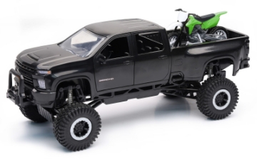 Picture of New Ray Toys Chevy Off Road Pickup with Dirt Bike- Scale - 1:20