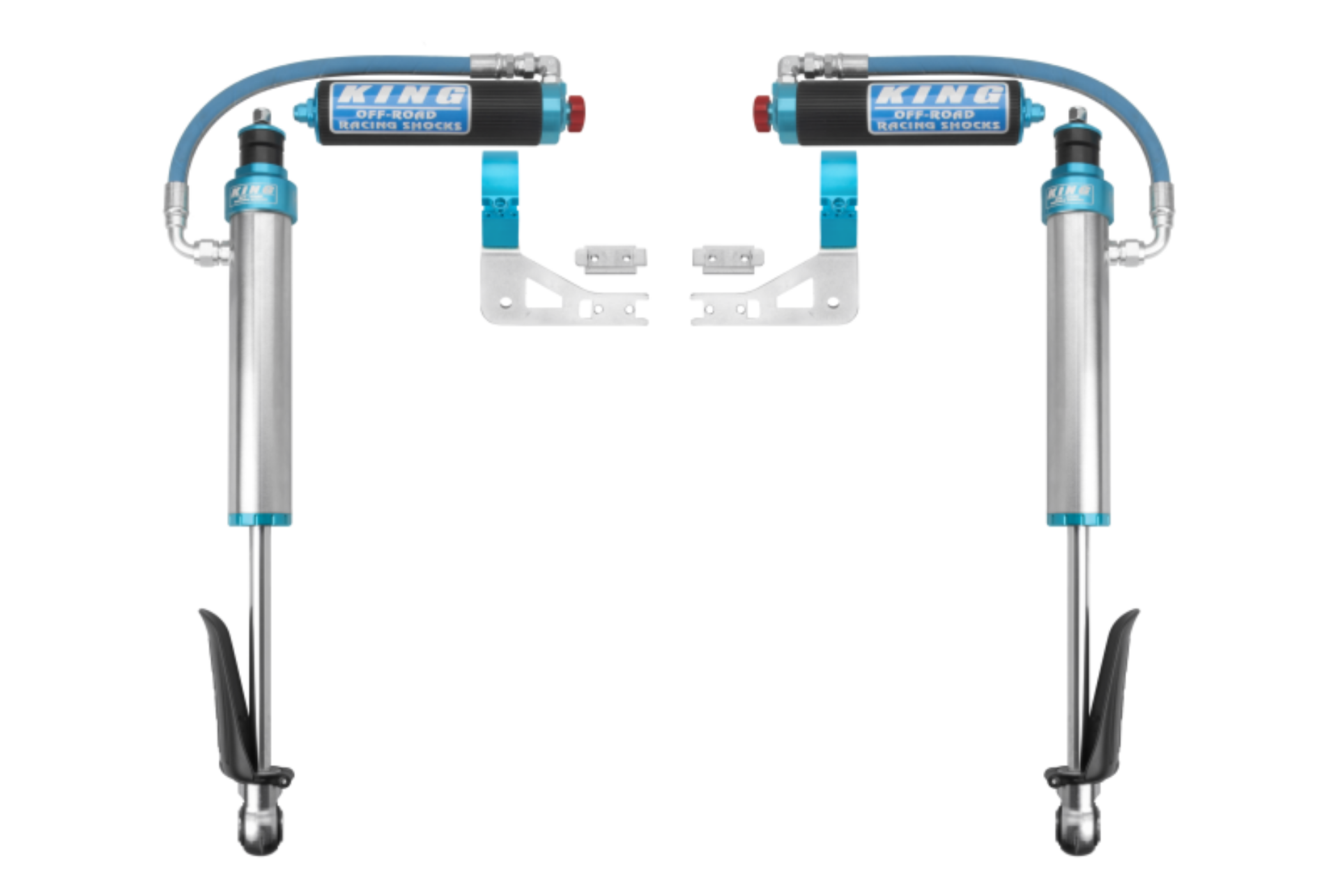 Picture of King Shocks 2022+ Toyota Land Cruiser 300 Rear 2-5 Dia Remote Reservoir Coilover w-Adjuster Pair