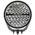 Picture of Go Rhino Xplor Blackout Series Round Single LED Spot Light Kit w-DRL Surface Mount 9in- - Blk