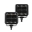 Picture of Go Rhino Xplor Blackout Series Cube LED Spot Light Kit Surface-Threaded Stud Mnt 2x2 - Blk Pair