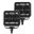 Picture of Go Rhino Xplor Blackout Series Cube LED Spot Light Kit Surface-Threaded Stud Mnt 3x3 - Blk Pair