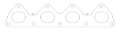 Picture of Cometic Honda All H22S 92-01 -030 inch MLS Exhaust Manifold Gasket 1-770 inch X 1-380 inch Port